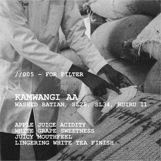 [FILTER] KENYA KAMWANGI AA - WASHED BATIAN, SL28, SL34, RUIRU 11