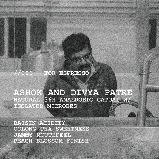 [ESPRESSO] INDIA ASHOK AND DIVYA PATRE - NATURAL 36H ANAEROBIC CATUAI W/ ISOLATED MICROBES