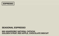 SEASONAL ESPRESSO