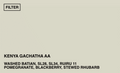 [FILTER] KENYA GACHATHA AA - WASHED BATIAN, SL28, SL34, RUIRU 11